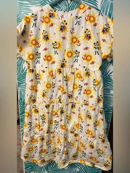 Disney Cruise Line sundress w/Captain Minnie Mouse, nautical anchors, & suns - Picture 5 of 6